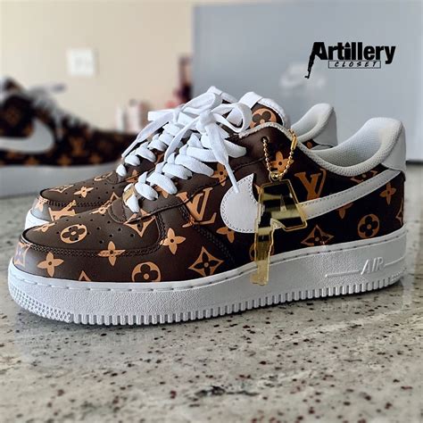 af1 louis vuitton brown|air force 1s louis vuitton.